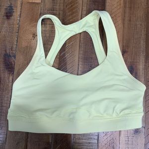 Lululemon Yellow Sports Bra